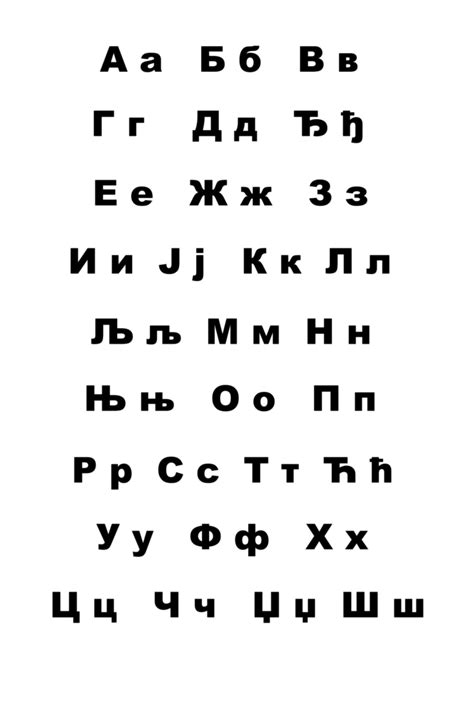 serbian alphabet